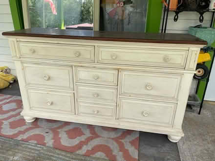 Photo of free Old vintage dresser with mirror (Old Seminole Heights) #1