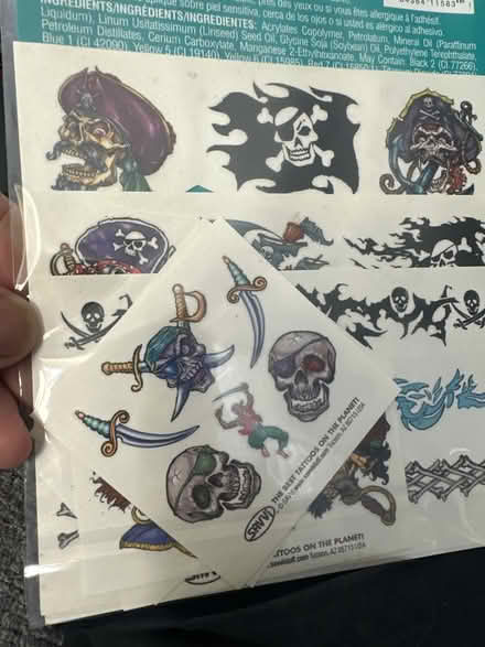 Photo of free Pirate tattoos (temporary) (Prospect Park) #2