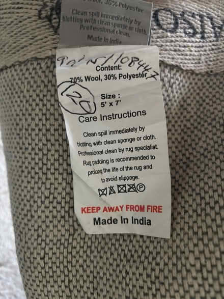 Photo of free Beige 5’x7’ Wool Rug (SL6 Maidenhead) #4