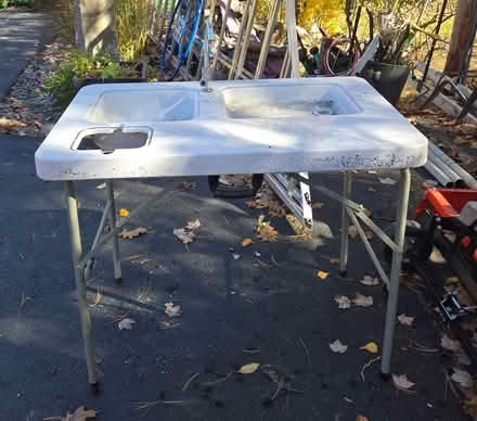 Photo of free Utility Table, with faucet, folding (lunenburg) #1