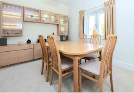 Photo of free Dining room set - light oak. (Dunston LN4) #1