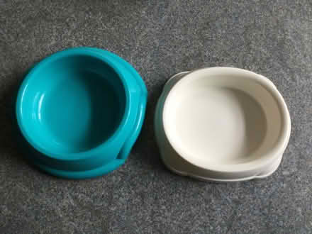 Photo of free Two small plastic pet bowls. (Eye) #1