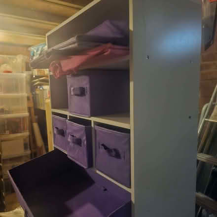 Photo of free Toy organiser with purple and pink cubes (Oxford OX3) #2