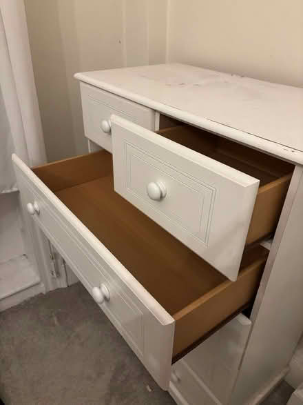 Photo of free White wooden chest of drawers (Putney SW15) #2