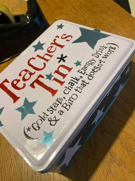 Photo of free Teacher tin (Sherwood NG5) #1