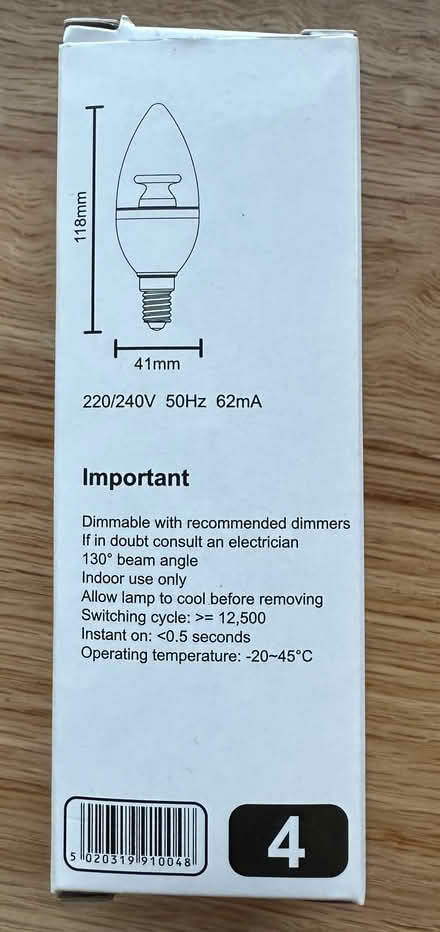 Photo of free Small screw cap candle light bulbs (Pontypridd CF37) #1