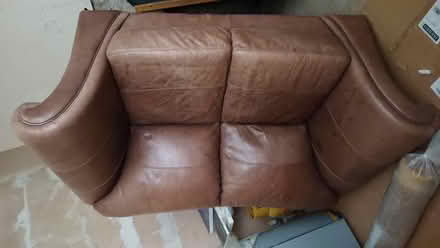 Photo of free 2 seater and 3 seater leather sofas (Taunton Fairwater District Ward TA1) #1