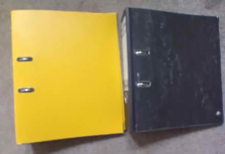Photo of free 2 x Ring Binders (Elmfarm Aylesbury HP21) #1