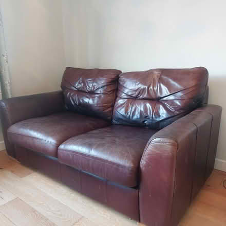 Photo of free Leather sofa bed (Littlehampton BN17 6) #1