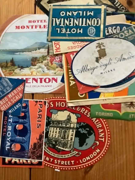 Photo of free Vintage luggage labels from liners and aircraft (Hoddesdon EN11) #2