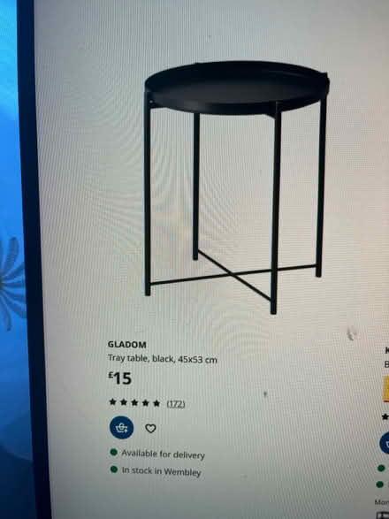 Photo of free IKEA gladom black coffee table (Angel N1) #4