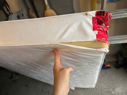 Photo of free Old Crib mattress (Riverside/Hunt Club) #2