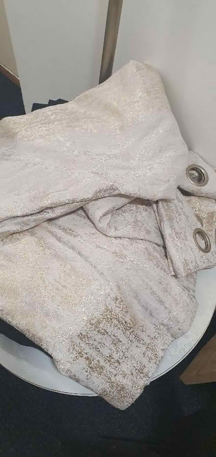 Photo of free Cream and gold curtains (Greenwich Peninsula SE10) #1