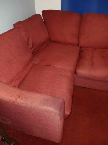 Photo of free Red L Sofa (Bognor regis PO21) #4