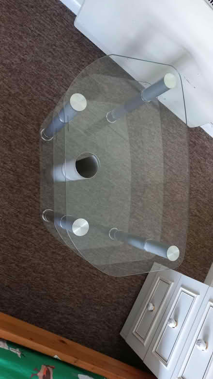 Photo of free 2 seater sofa and glass tv unit (Framlingham,Suffolk) #3