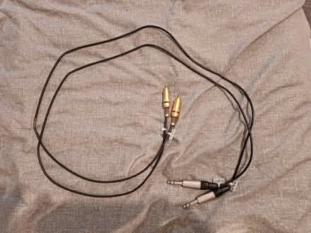 Photo of free Pair 7.2mm Jack to RCA Phono Leads (Sheffield S8 0zh) #1