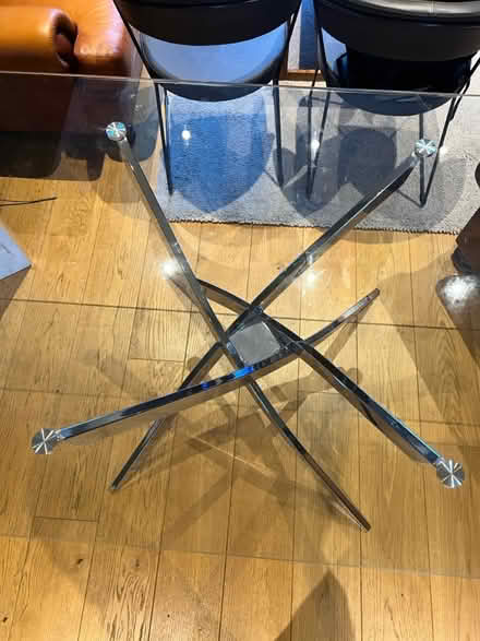 Photo of free Glass dining table 4/6 seater (Brentford) #1