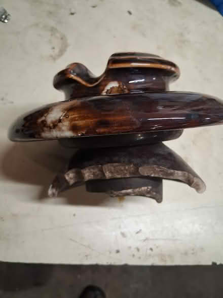 Photo of free Antique railroad pin insulator (Townsend) #2