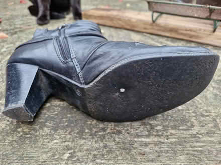 Photo of free Black boots size 7 (Denton) #2