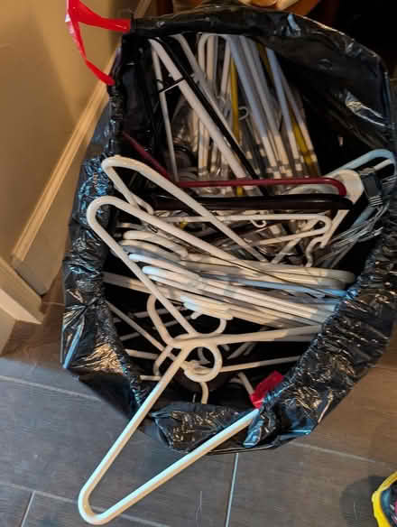 Photo of free Clean Plastic clothes hangers (Curtis Park) #1