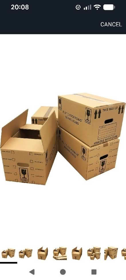 Photo of Cardboard or storage boxes (Cromford DE4) #1