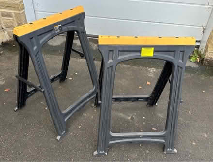 Photo of free Pair of trestles. Used (Bingley BD16) #1