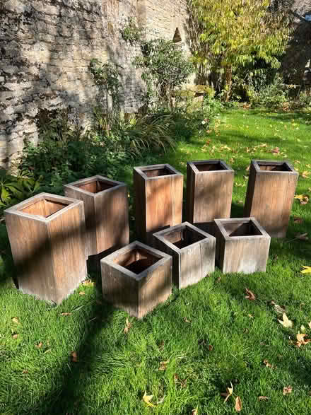 Photo of free Wooden plant pot holders (Clanfield OX18) #1