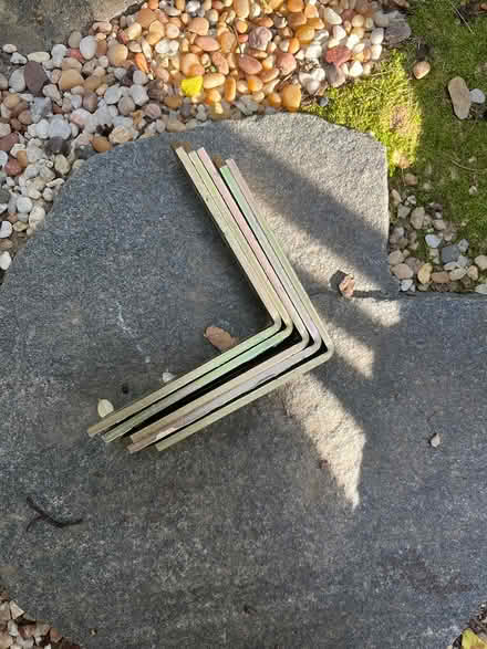 Photo of free Heavy brass shelf brackets (20011) #1