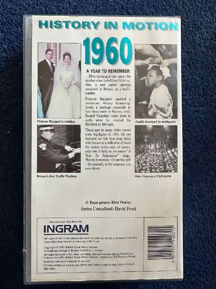 Photo of free 1960 A Year to Remember (VHS Video) (Panshanger AL7) #3