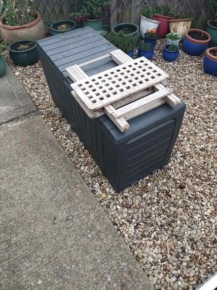 Photo of free Storage Bin + Contents (Newton Longville MK17) #1