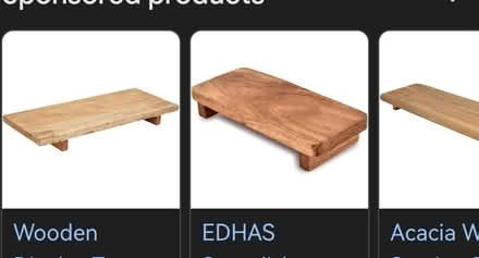 Photo of Small wooden display shelf (Chessington KT9) #1