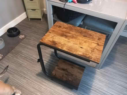 Photo of free Wooden bed table on wheels (Stockport SK2) #1