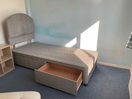 Photo of free Single bed divan with headboard (Devon Park, Bedford) #2