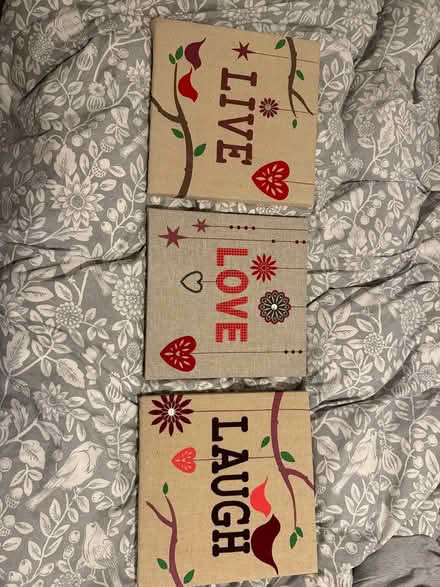Photo of free Live Love Laugh canvas pictures (Carshalton) #1