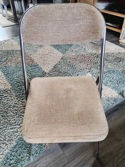Photo of free Fold up metal framed dining chairs (GU12) #1