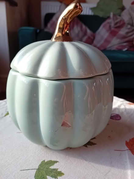 Photo of free Blue pumpkin candle (Vale LA1) #2