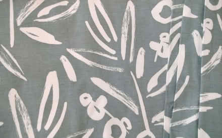Photo of free Pair of Dunelm eyelet olive green curtains (Anchorsholme FY5) #4
