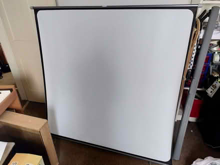 Photo of free Old projector screen with case and frame (Easton BS5) #1