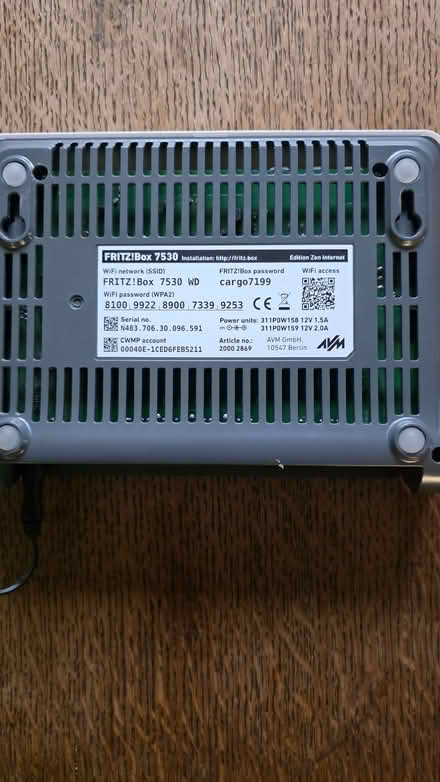 Photo of free Fritzbox Router (Horsley GL6) #2