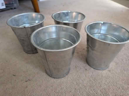 Photo of free 4 silver IKEA plant pots (RG4) #2
