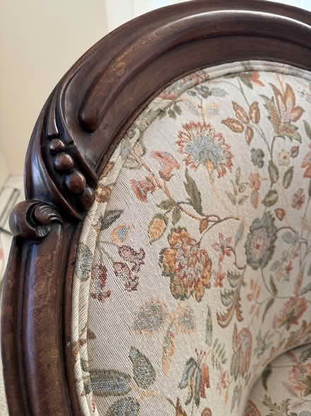 Photo of free Pretty Upholstered Chair (just south of Baltimore Pike) #3