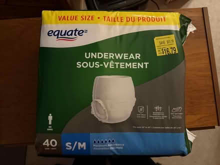 Photo of free Men's "Depends" size S/M underwear (Yonge & Mulock) #1