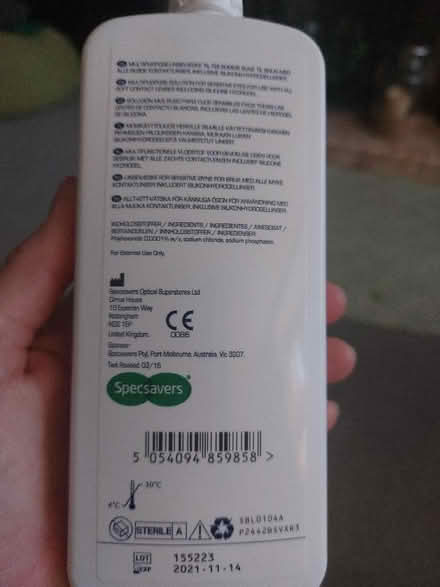Photo of free Multipurpose Contact Lens Solution (Hollingdean BN1) #2