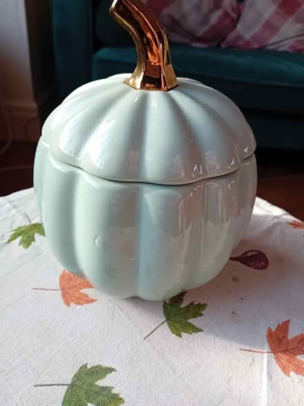 Photo of free Blue pumpkin candle (Vale LA1) #1