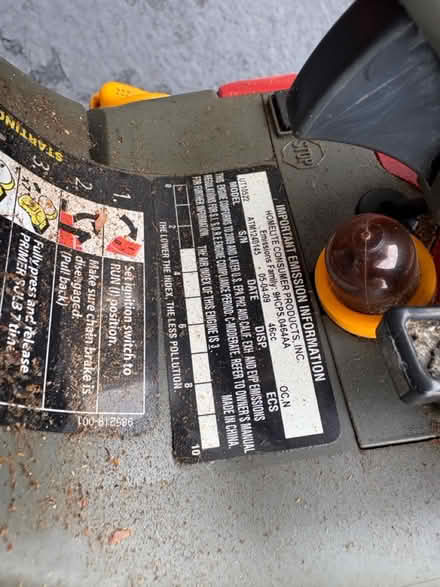 Photo of free Homelite 46cc Chainsaw (Holmdel Park) #4