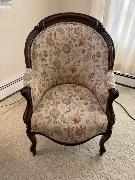 Photo of free Pretty Upholstered Chair (just south of Baltimore Pike) #1