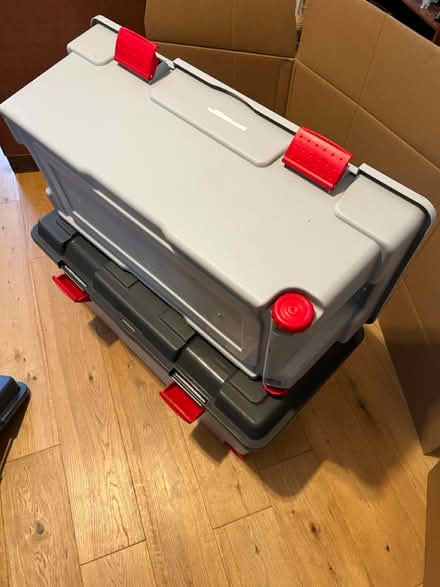 Photo of free 2 Storage boxes (rigid plastic) (Blaby, Leicestershire LE8) #3