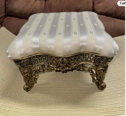 Photo of Small Victorian foot stool (Fords, NJ) #2