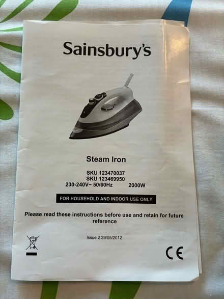 Photo of free Steam Iron (Caldy Valley CH3) #4