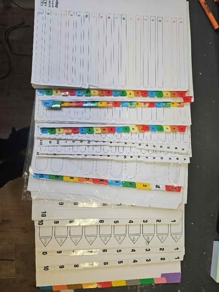 Photo of free Folder dividers (Chiswick W4) #1